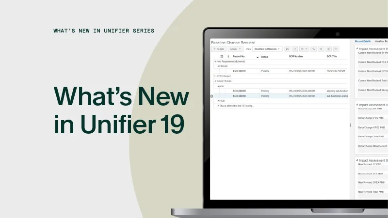Oracle Primavera Unifier: What's new in Release 19?